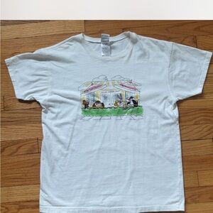 Warner Bros. White T-Shirt with Colorful Graphic